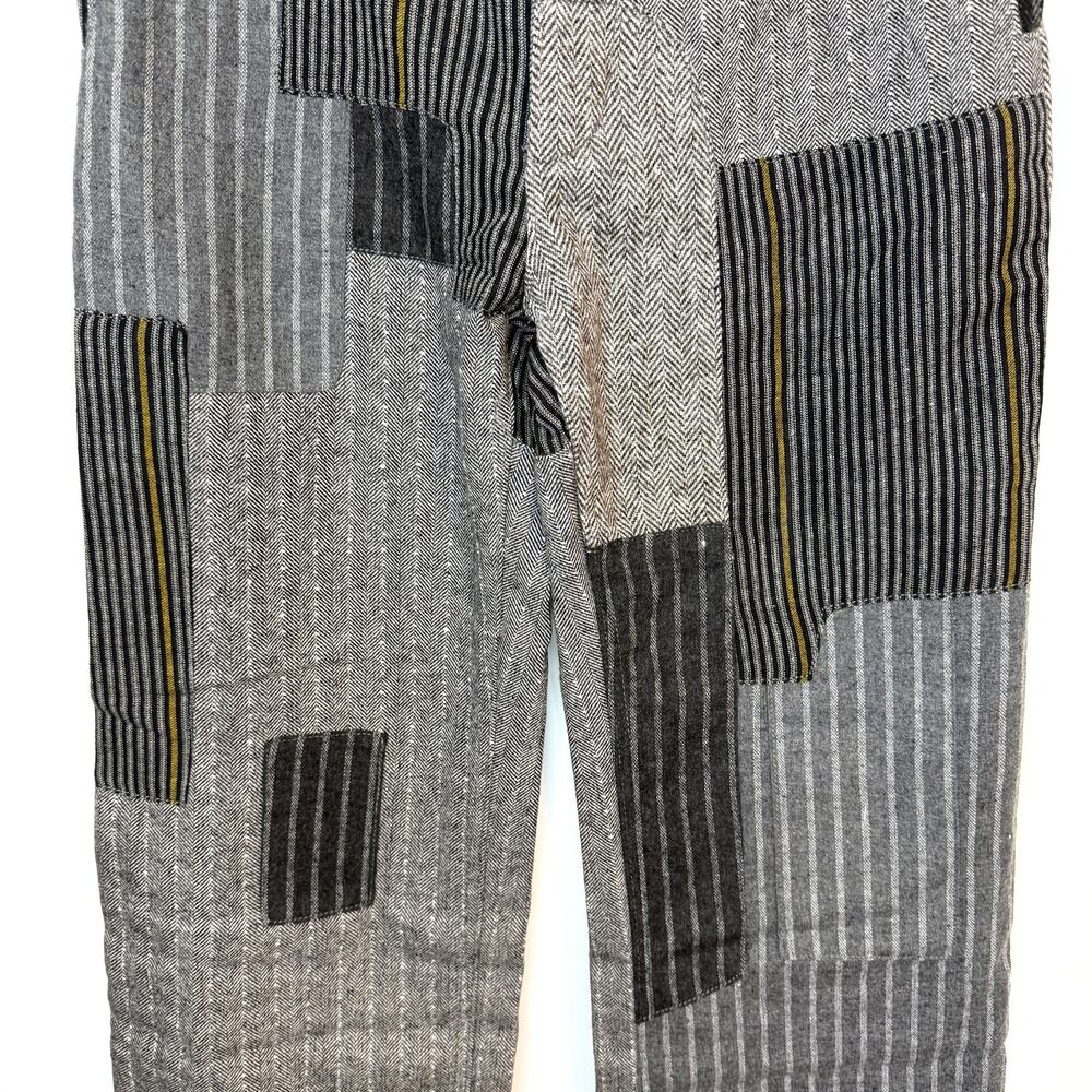 Free People x Sandrine Rose Herringbone Worker Patchwork Pants Tokyo Size 26 New - Picture 8 of 16